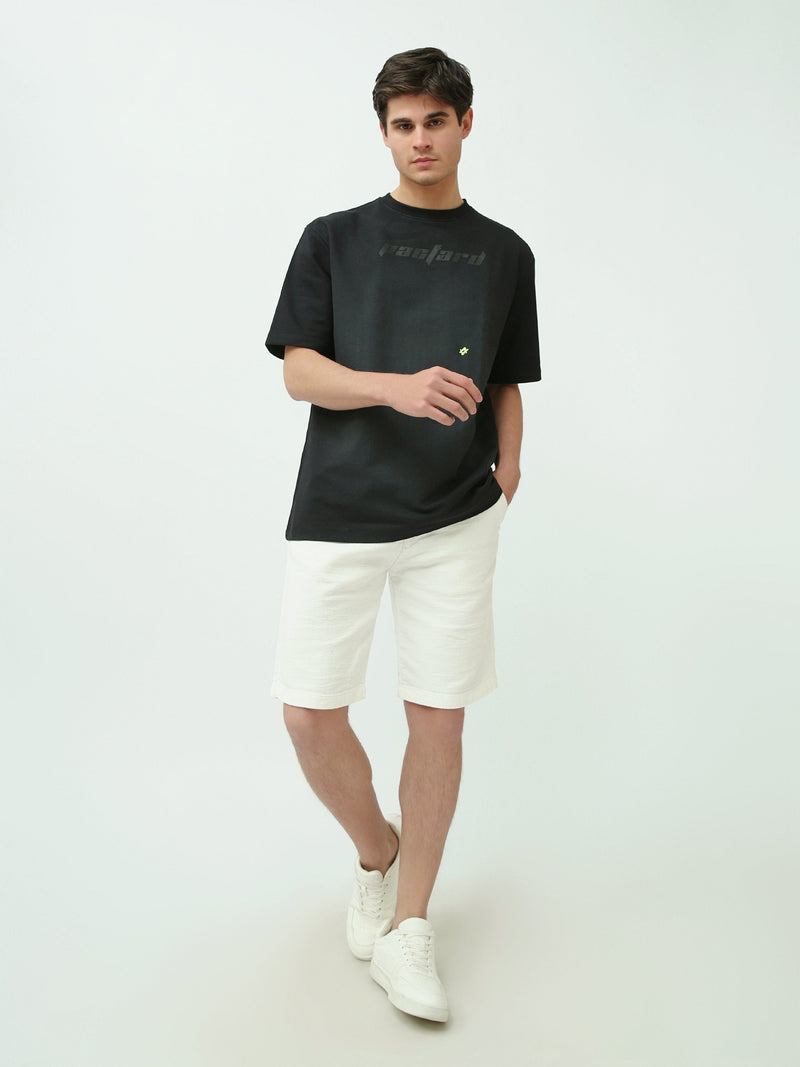T-shirt Homme Oversize Minimaliste à Imprimé Ton sur Ton - TSH25STRO20434TM1