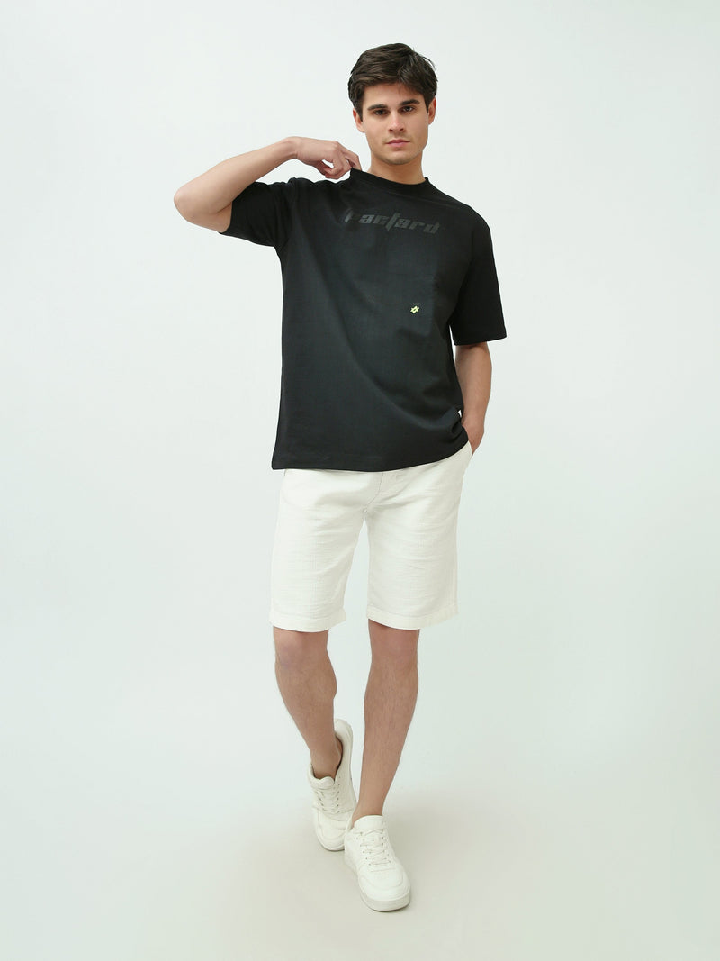 T-shirt Homme Oversize Minimaliste à Imprimé Ton sur Ton - TSH25STRO20434TM1