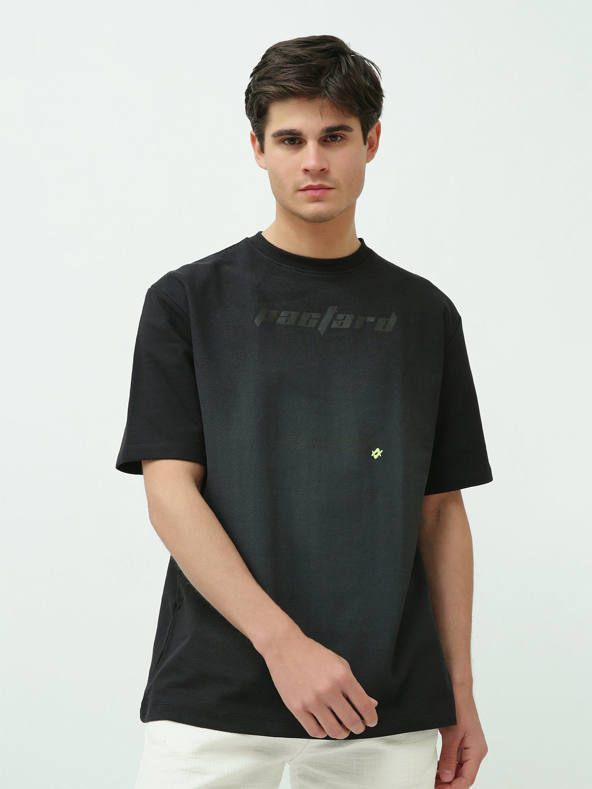 T-shirt Homme Oversize Minimaliste à Imprimé Ton sur Ton - TSH25STRO20434TM1