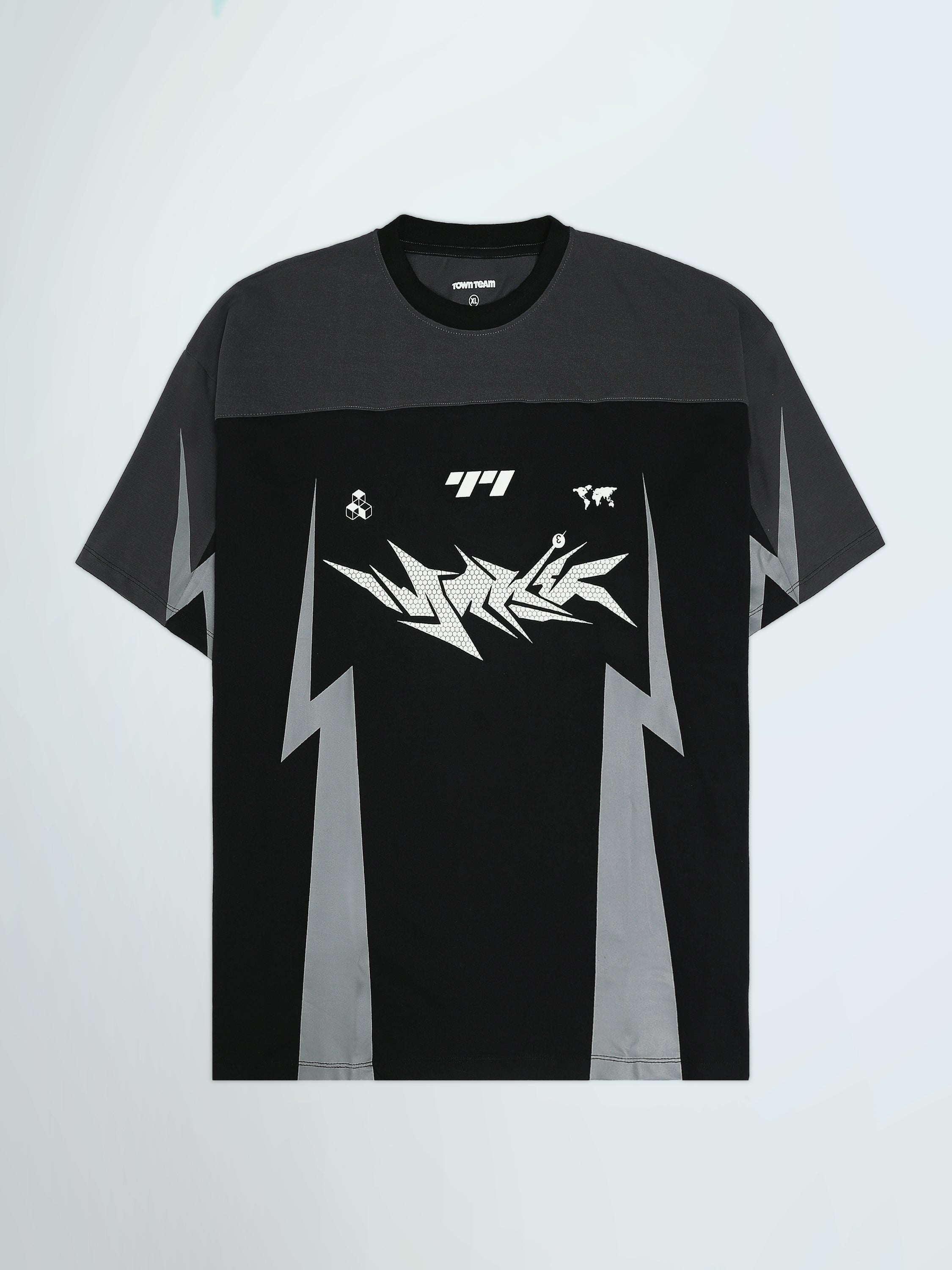 T-shirt Oversize Homme à Imprimé Graphique Streetwear - TSH25STRO20553TM1