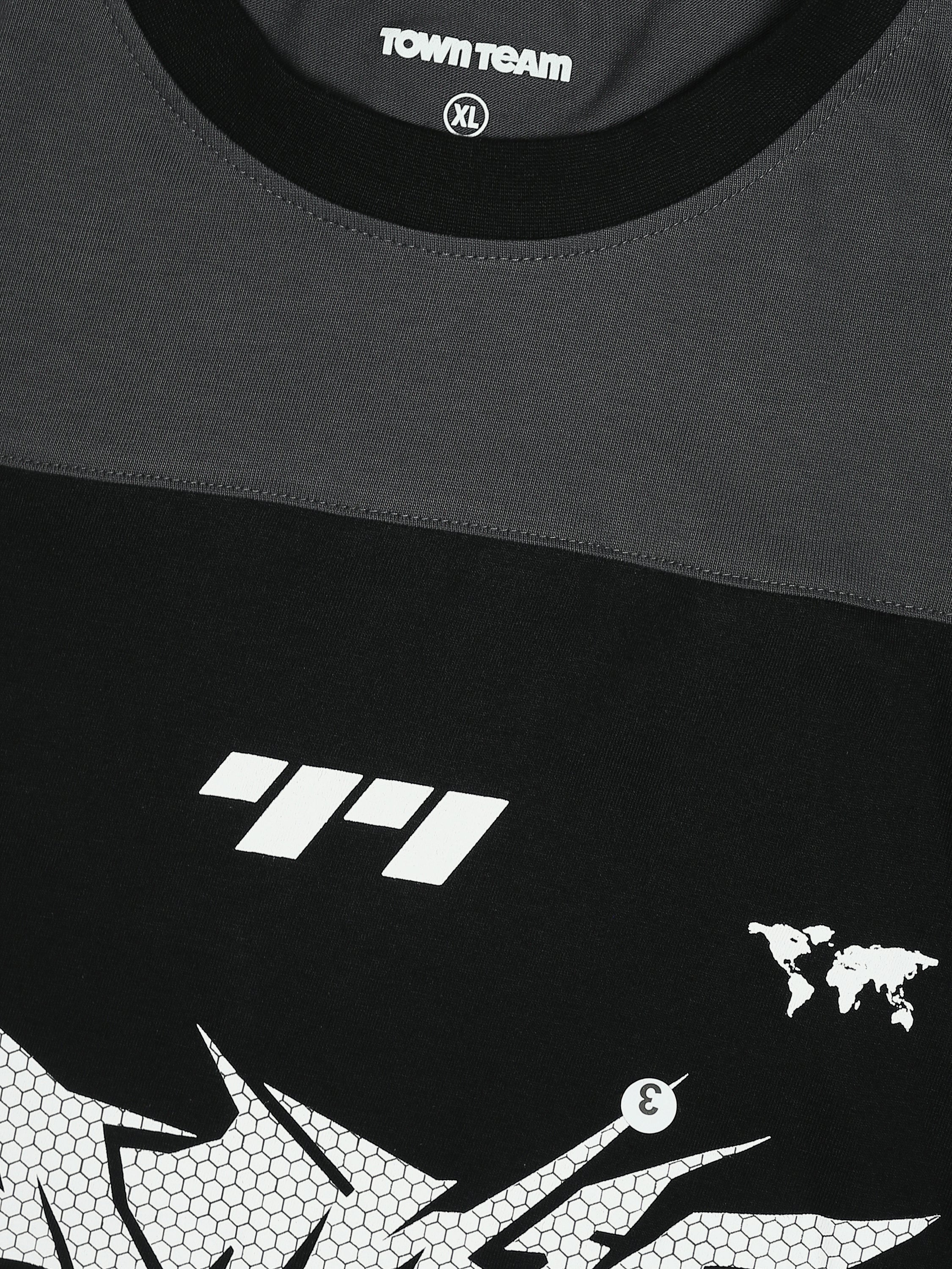 T-shirt Oversize Homme à Imprimé Graphique Streetwear - TSH25STRO20553TM1
