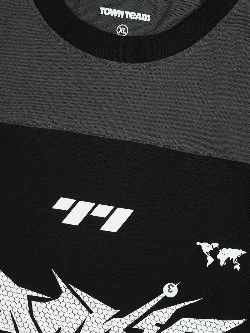 T-shirt Oversize Homme à Imprimé Graphique Streetwear - TSH25STRO20553TM1
