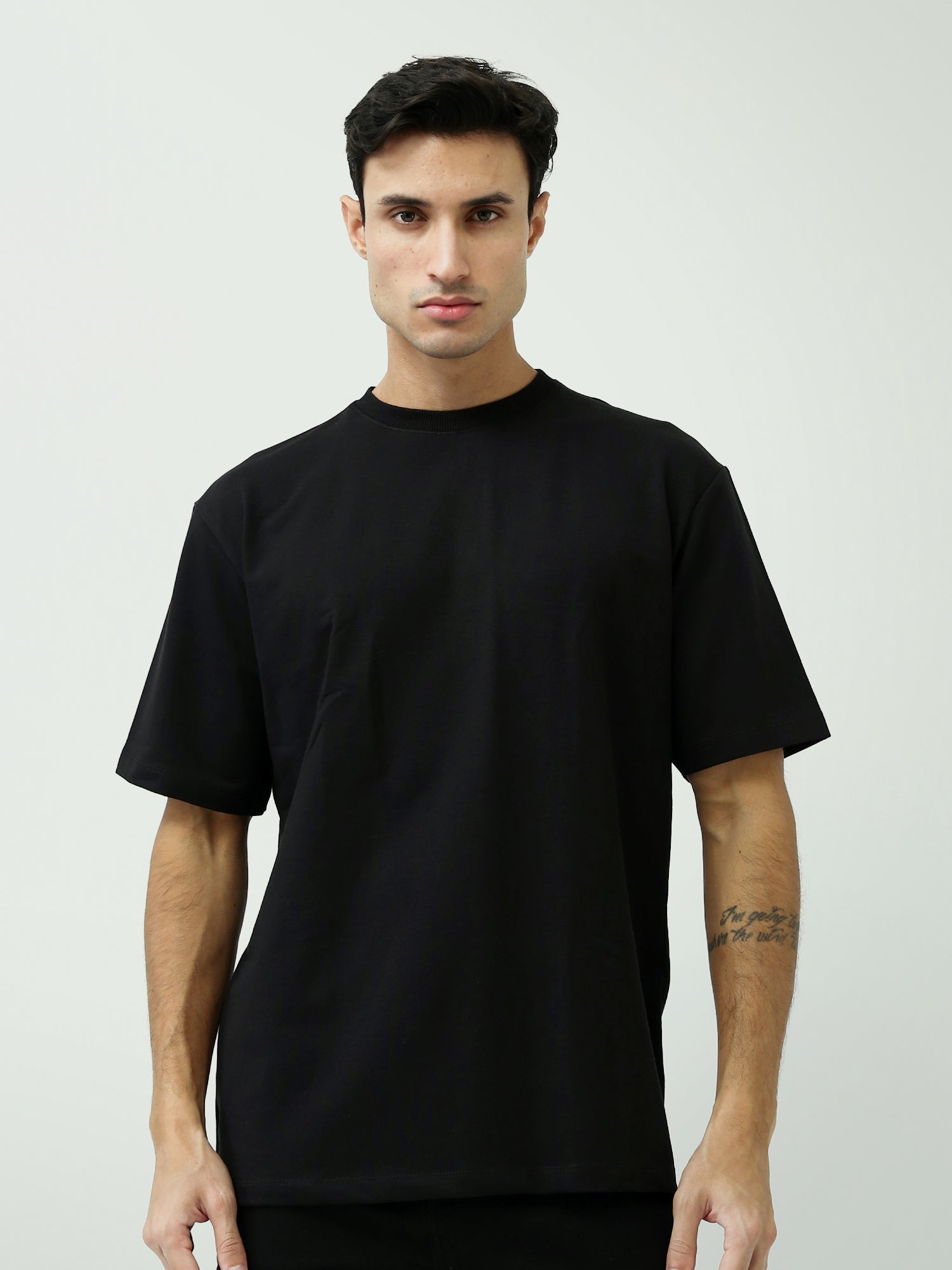 T-shirt Homme Oversize Uni – Basic Premium à Manches Courtes - TSH25WBRO20210TM1