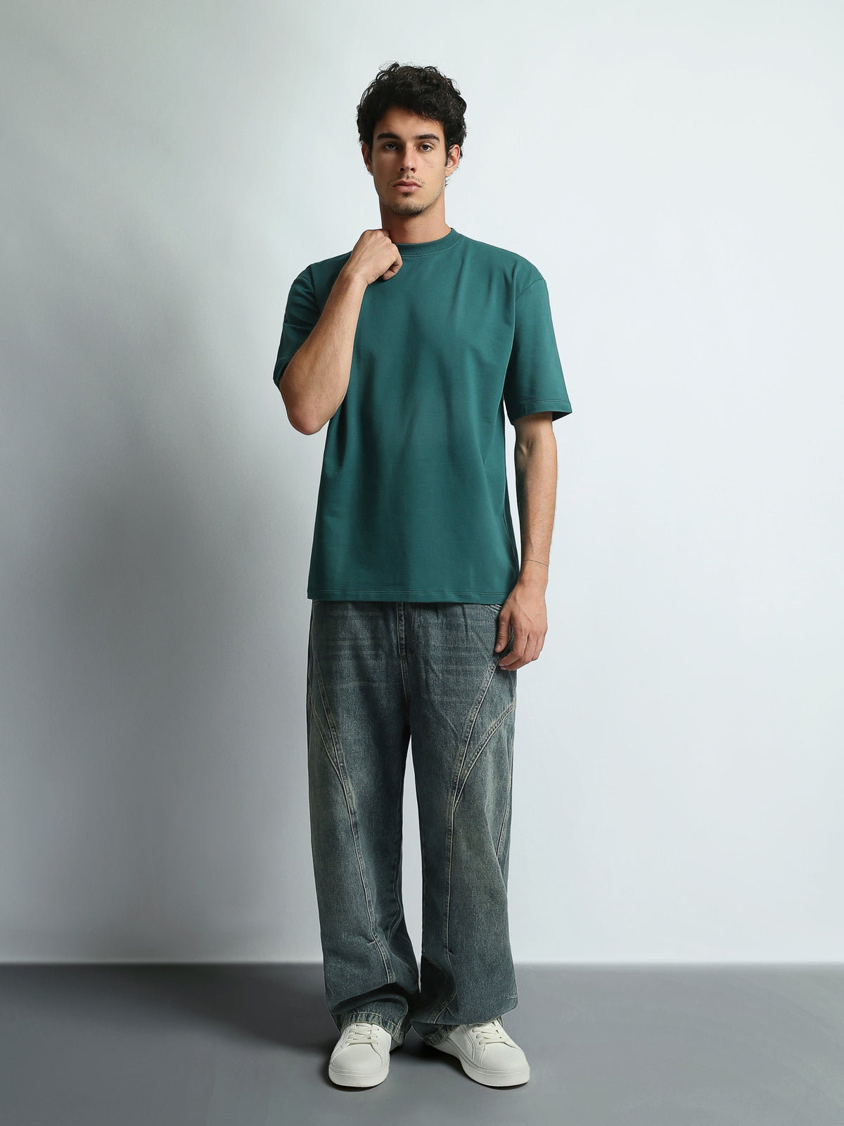 T-Shirt Homme Oversize Basique à Col Rond - TSH26S20000001TM1