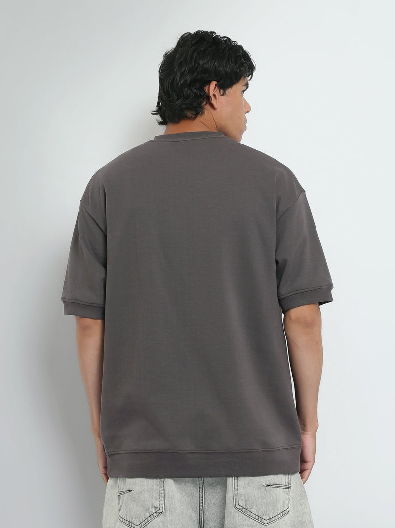 T-Shirt Oversize Homme Uni à Col Rond – Style Minimaliste - TSH26S20000002TM1