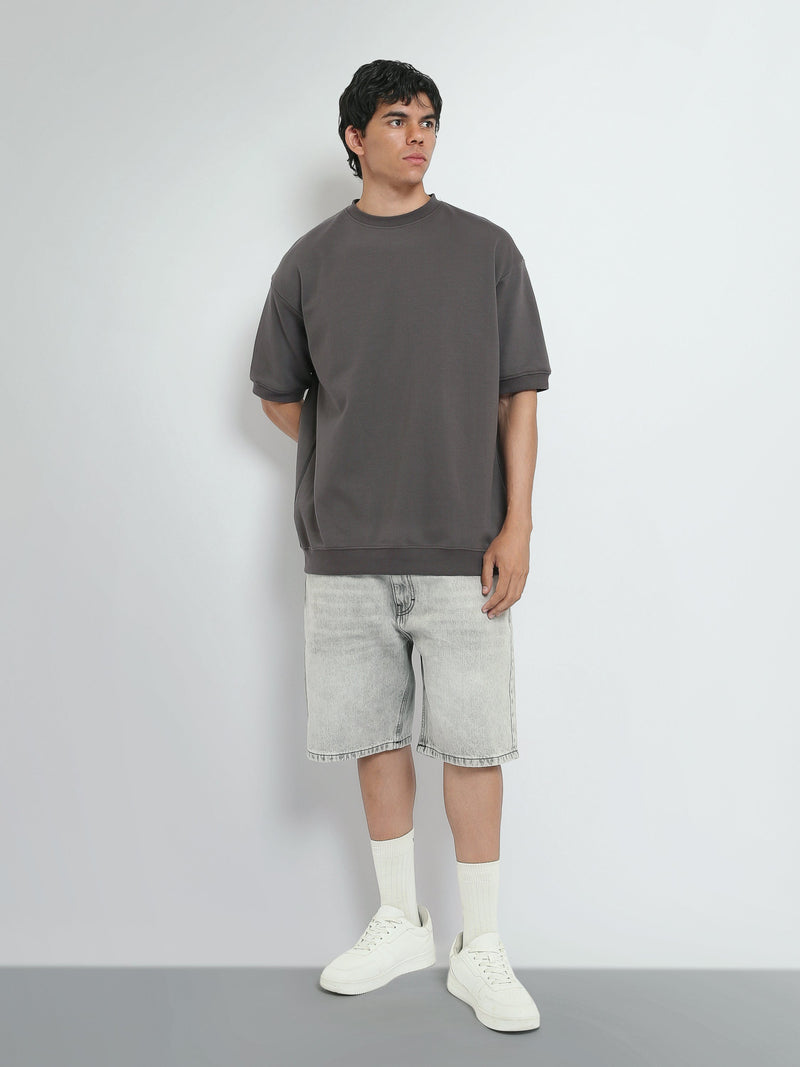 T-Shirt Oversize Homme Uni à Col Rond – Style Minimaliste - TSH26S20000002TM1