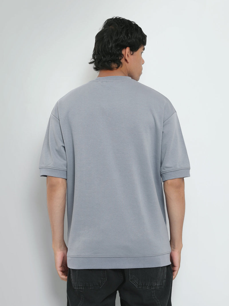 T-Shirt Oversize Homme Uni à Col Rond – Style Minimaliste - TSH26S20000002TM1