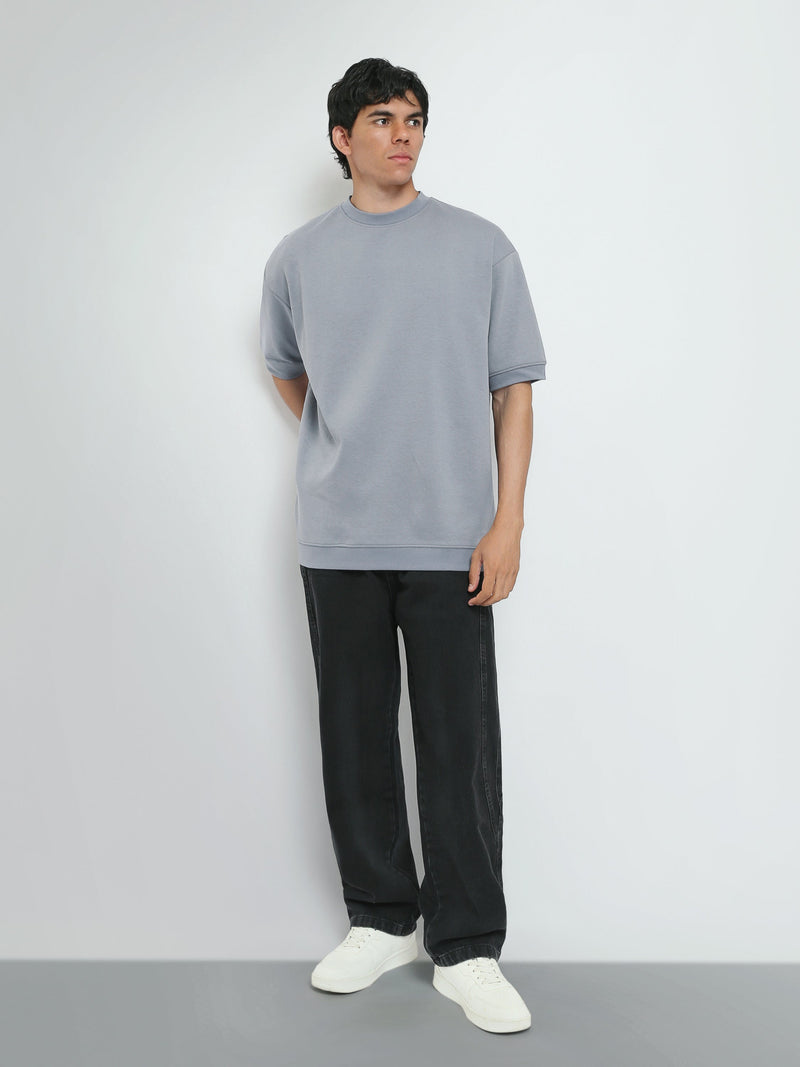 T-Shirt Oversize Homme Uni à Col Rond – Style Minimaliste - TSH26S20000002TM1
