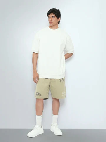T-Shirt Oversize Homme Uni à Col Rond – Style Minimaliste - TSH26S20000002TM1