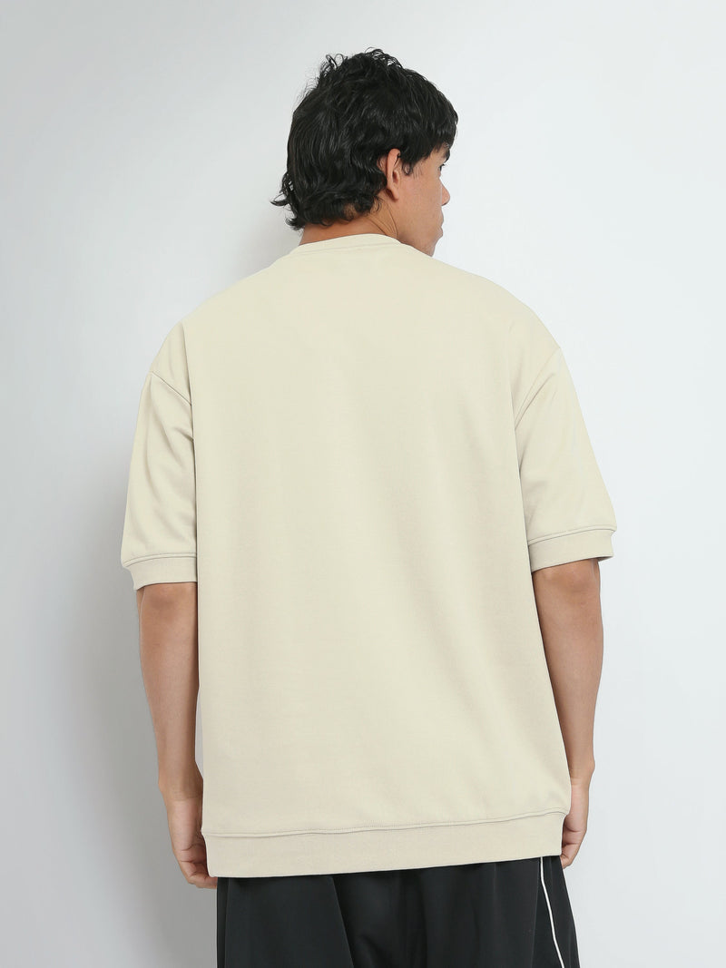 T-Shirt Oversize Homme Uni à Col Rond – Style Minimaliste - TSH26S20000002TM1