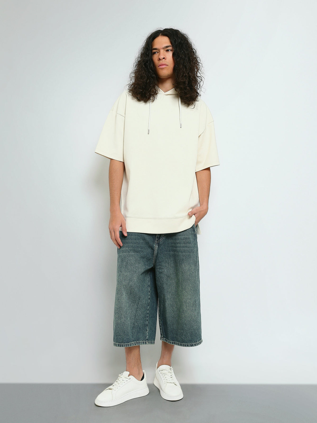 T-Shirt Homme Oversize à Capuche et Manches Courtes - TSH26S20000004TM1