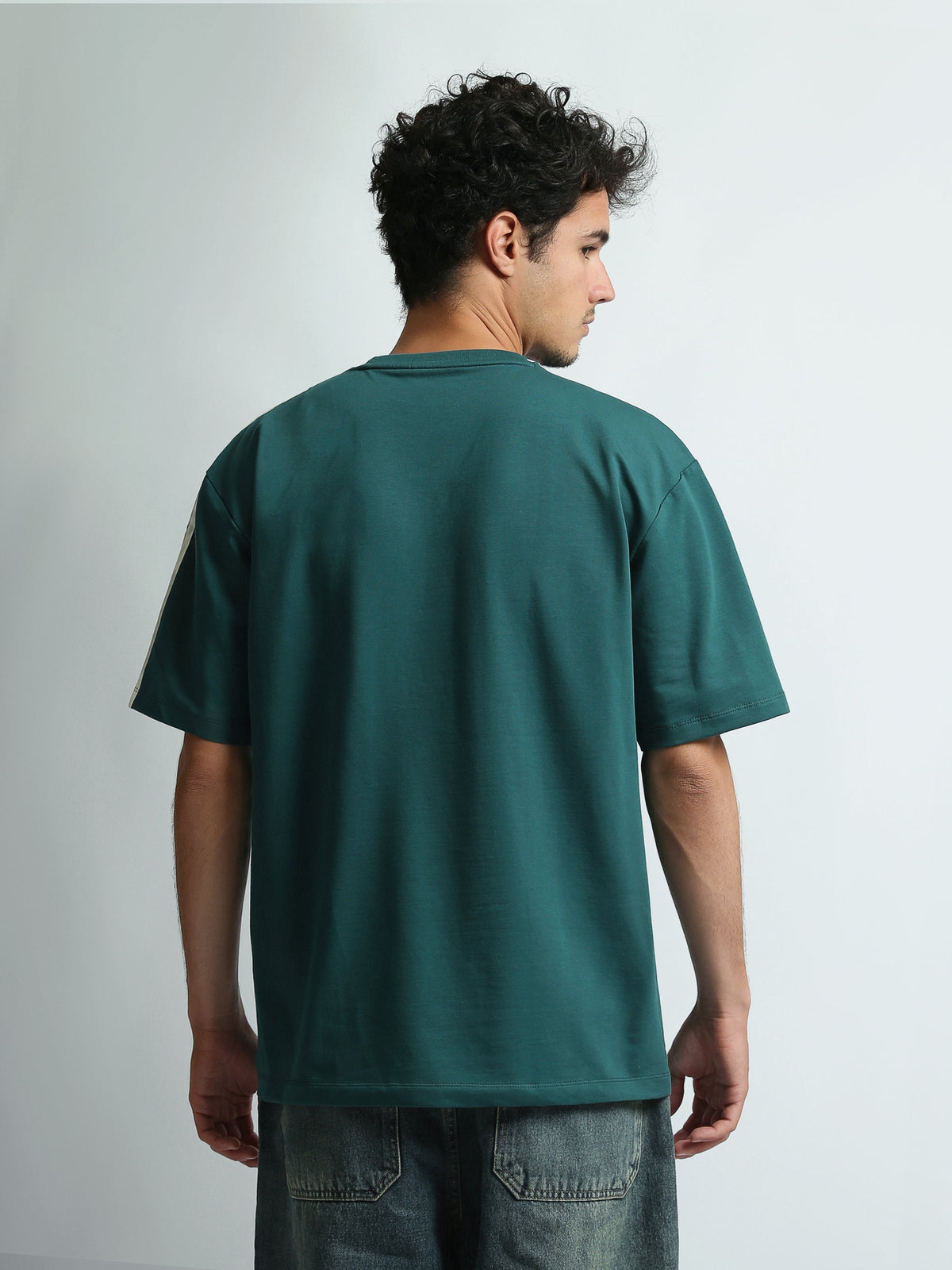 T-Shirt Homme Oversize à Imprimé Off-City et Bandes - TSH26S20000076TM1