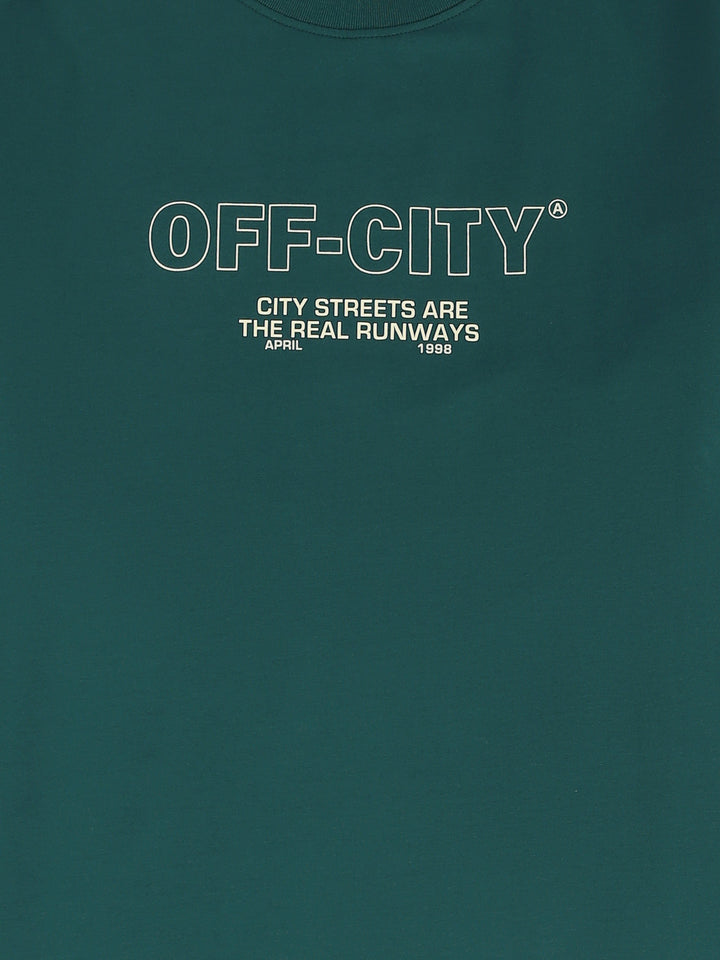 T-Shirt Homme Oversize à Imprimé Off-City et Bandes - TSH26S20000076TM1