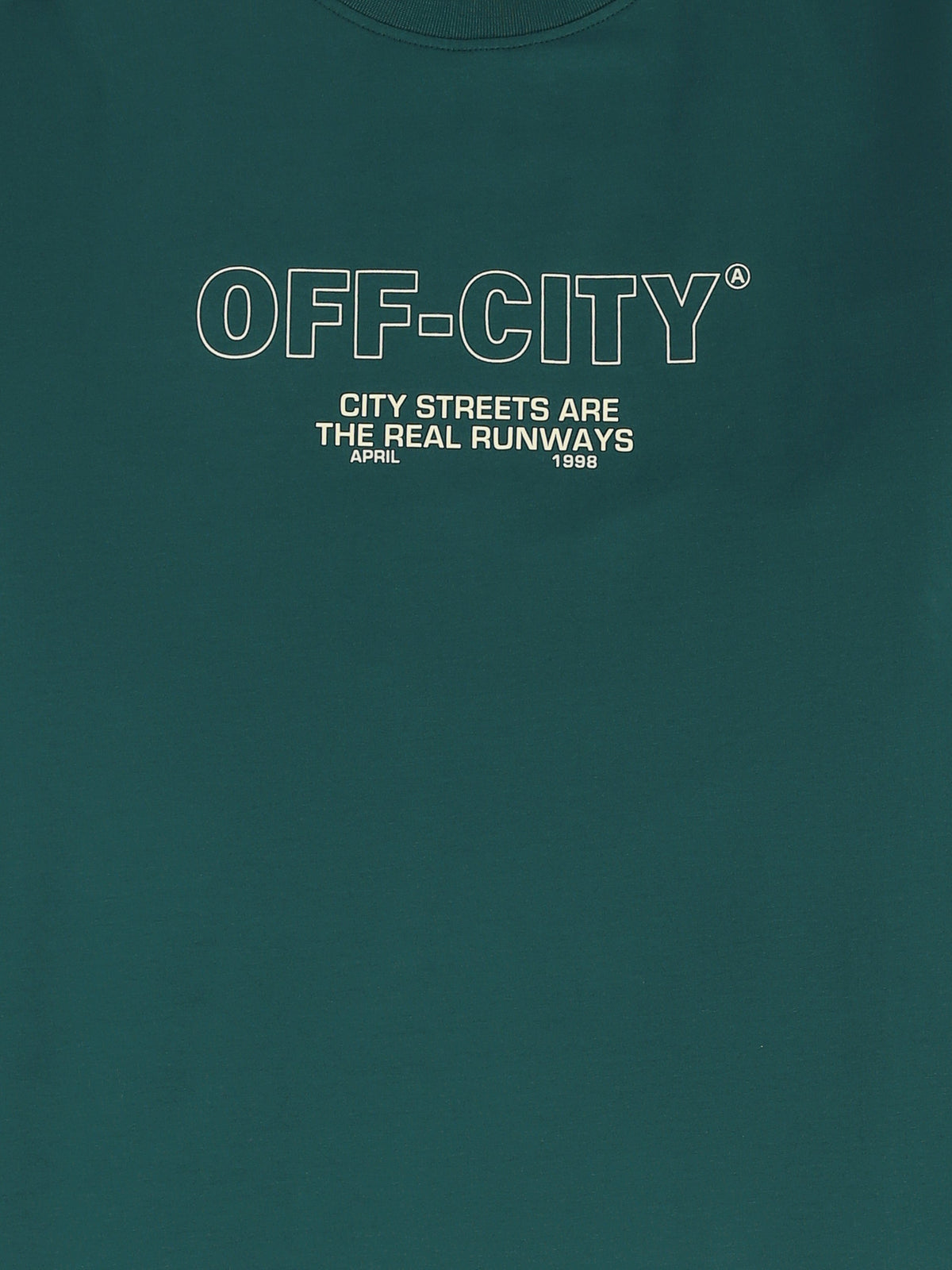 T-Shirt Homme Oversize à Imprimé Off-City et Bandes - TSH26S20000076TM1