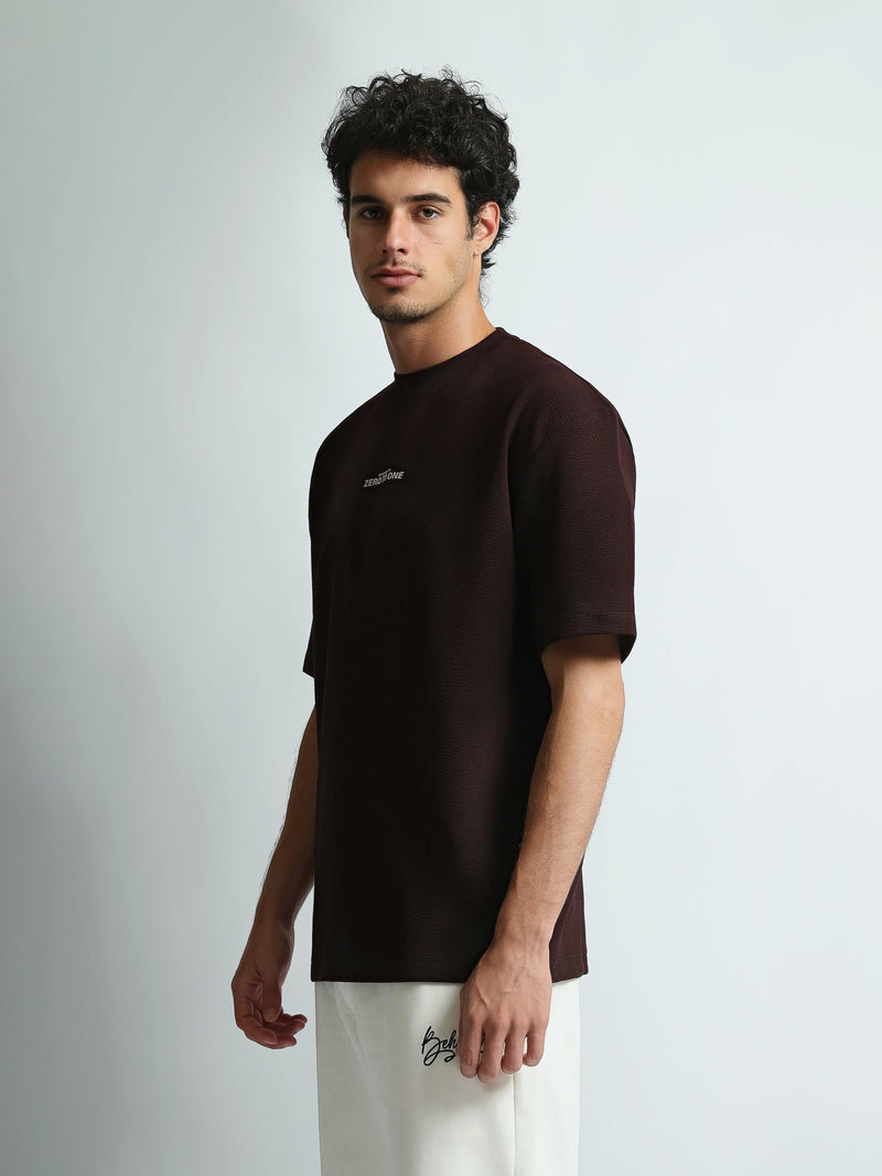 T-Shirt Homme Oversize à Imprimé Zero to One - TSH26S20000084TM1