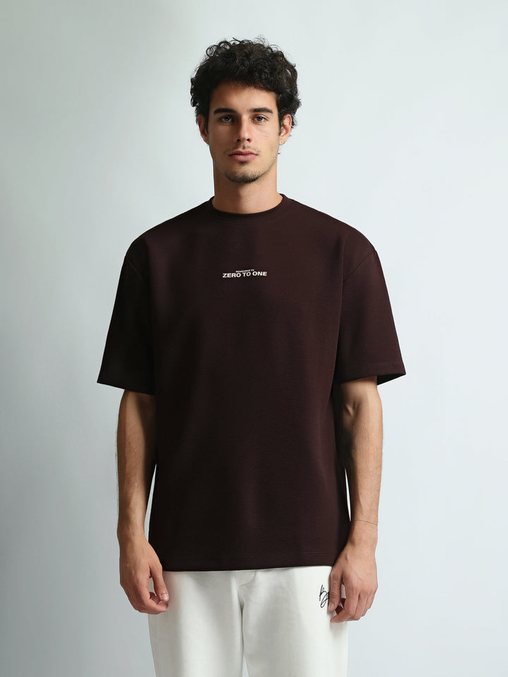 T-Shirt Homme Oversize à Imprimé Zero to One - TSH26S20000084TM1