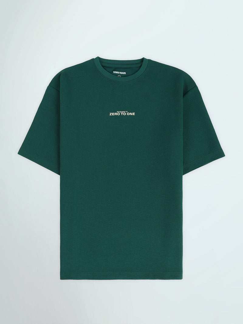 T-Shirt Homme Oversize à Imprimé Zero to One - TSH26S20000084TM1