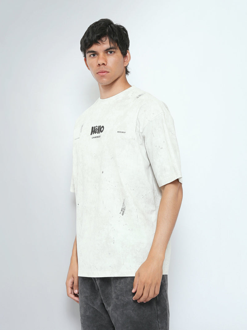 T-Shirt Oversize Homme Imprimé – Style Streetwear Moderne - TSH26SARO20071TM1