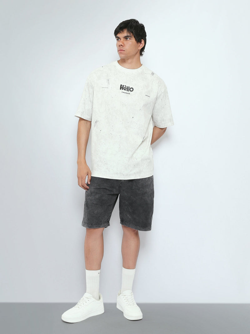 T-Shirt Oversize Homme Imprimé – Style Streetwear Moderne - TSH26SARO20071TM1