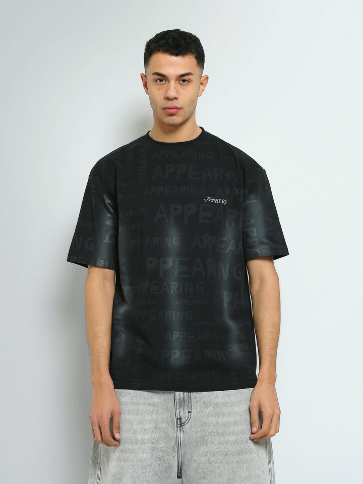 T-shirt Oversize Homme à Imprimé All-Over – Style Streetwear - TSH26SARO20389TM1