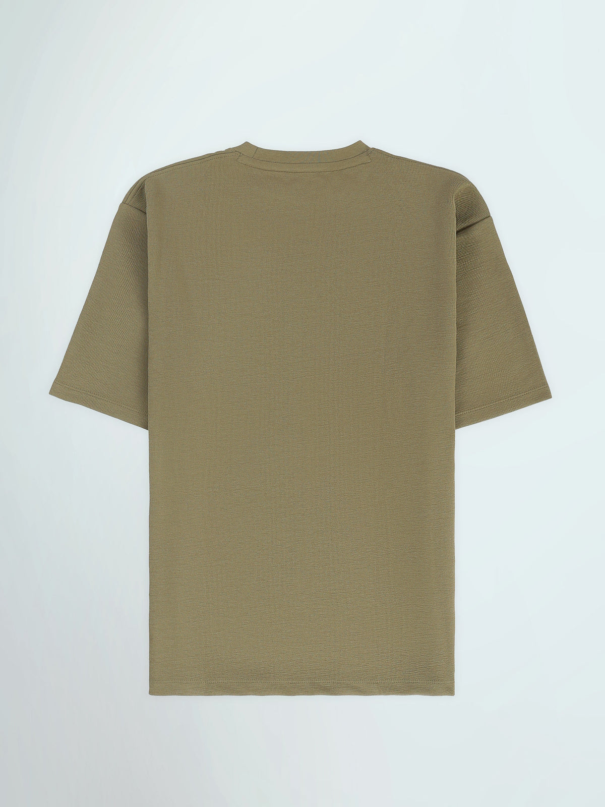T-Shirt Homme Oversize Basique avec Petit Logo Brodé - TSH26SBRO20070TM1