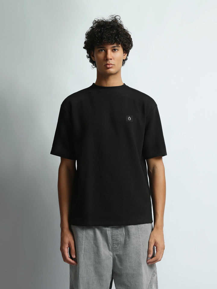 T-Shirt Homme Oversize Basique avec Petit Logo Brodé - TSH26SBRO20070TM1