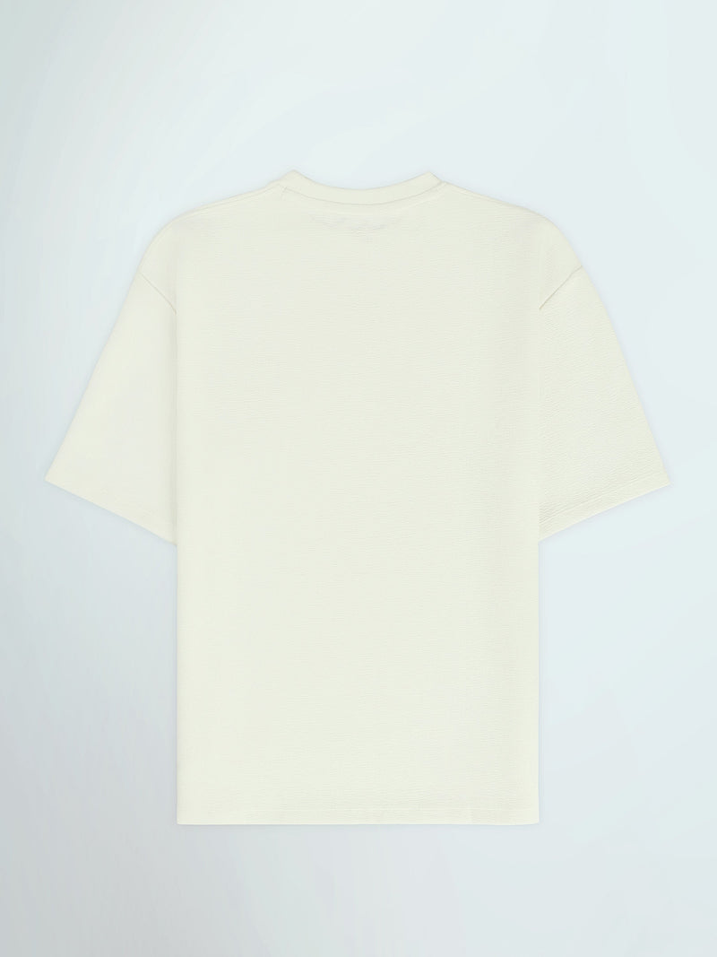 T-Shirt Homme Oversize Basique avec Petit Logo Brodé - TSH26SBRO20070TM1