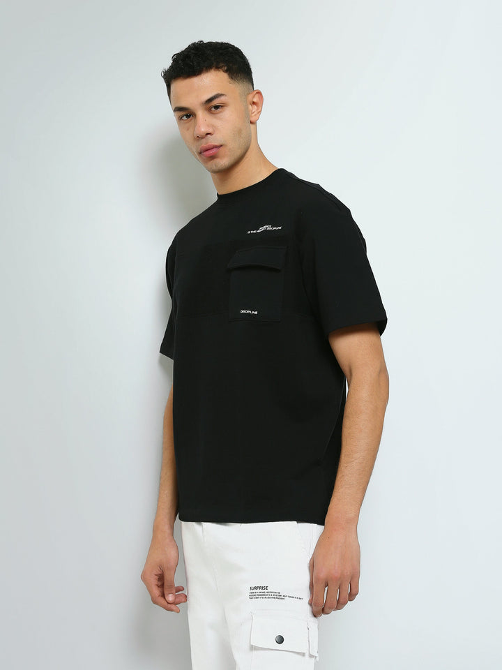 T-shirt Oversize Homme avec Poche à Rabat – Style Streetwear - TSH26SCR20430TM1
