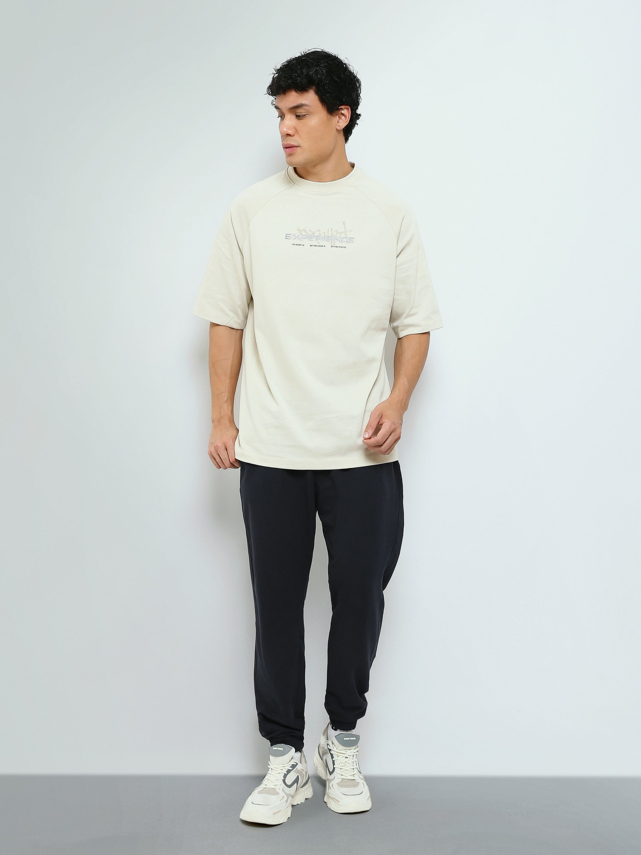 T-Shirt Homme Oversize à Imprimé Experience – Style Casual - TSH26SCRO20123TM1