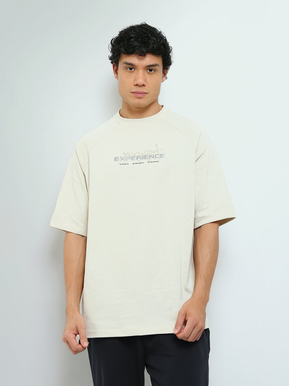 T-Shirt Homme Oversize à Imprimé Experience – Style Casual - TSH26SCRO20123TM1