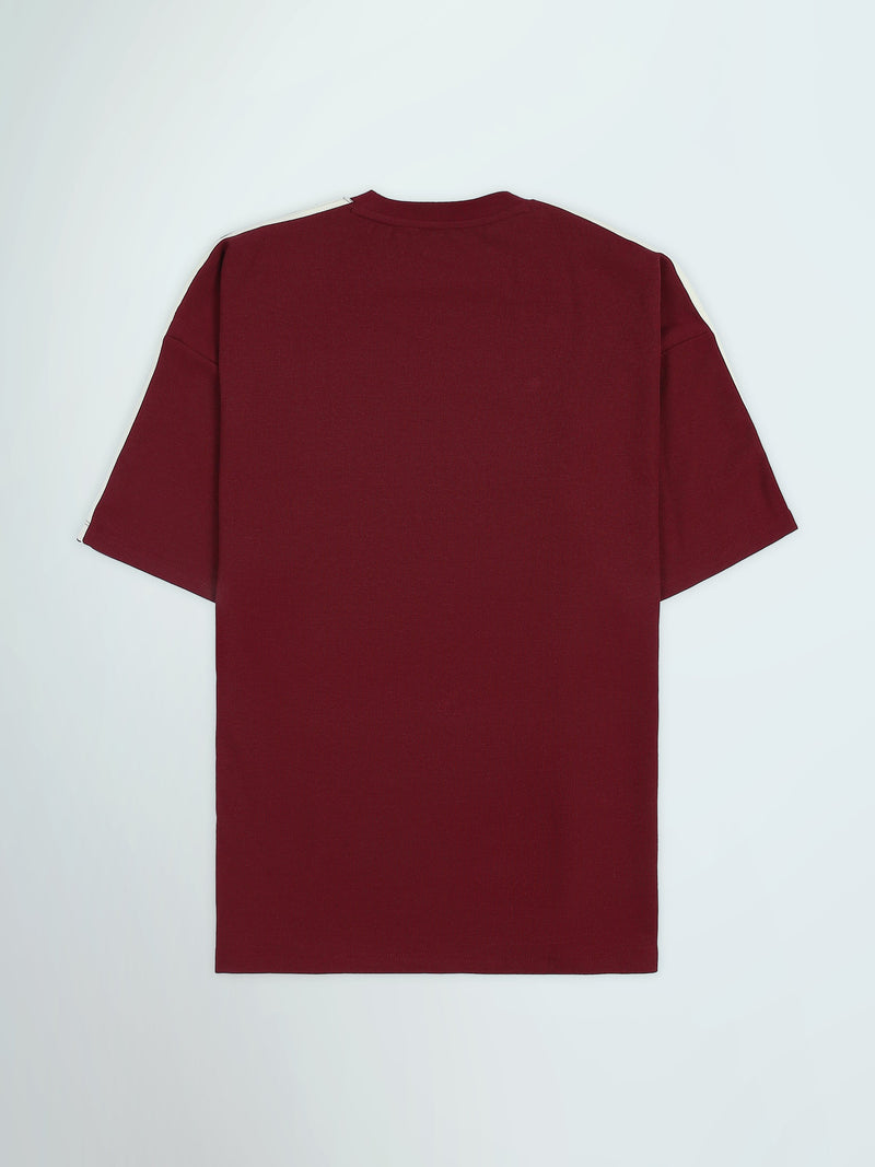 T-Shirt Oversize Homme à Imprimé Graphique et Bandes - TSH26SPR20045TM1