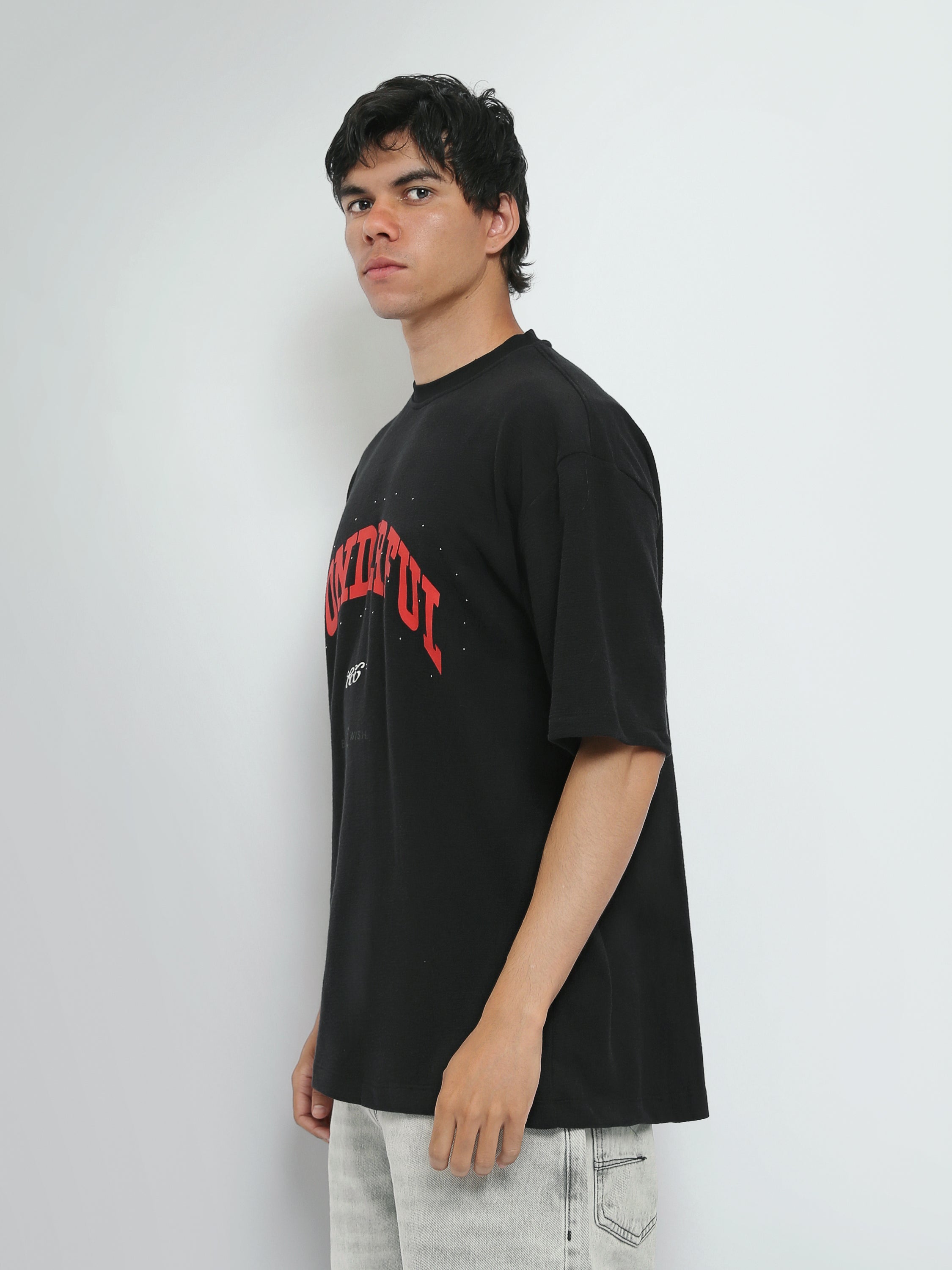 T-Shirt Homme Oversize à Imprimé Wonderful – Style Streetwear - TSH26SPR20291TM1