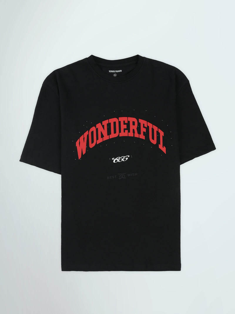 T-Shirt Homme Oversize à Imprimé Wonderful – Style Streetwear - TSH26SPR20291TM1