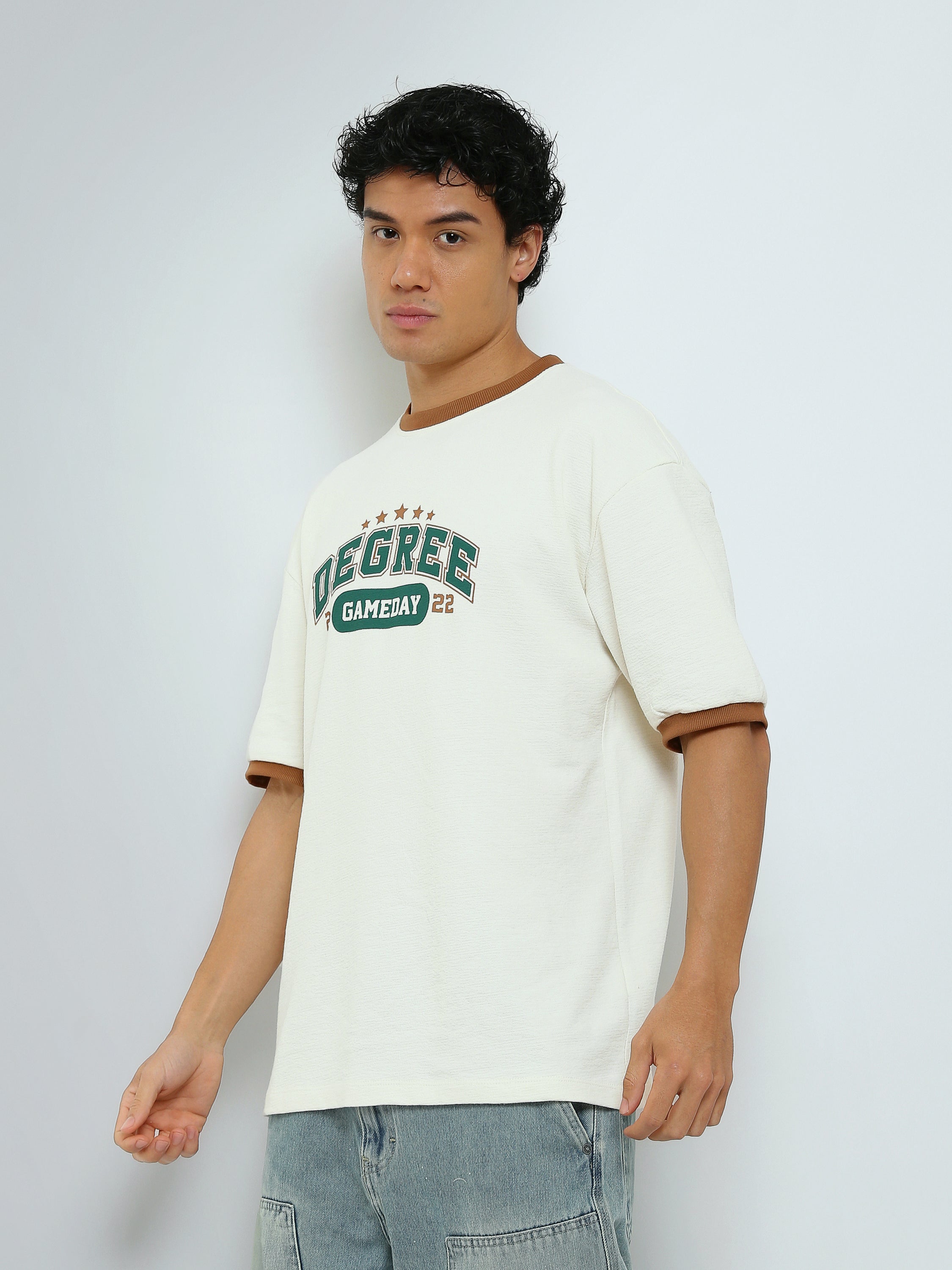 T-Shirt Homme Oversize à Imprimé College Gameday - TSH26SPR20293TM1