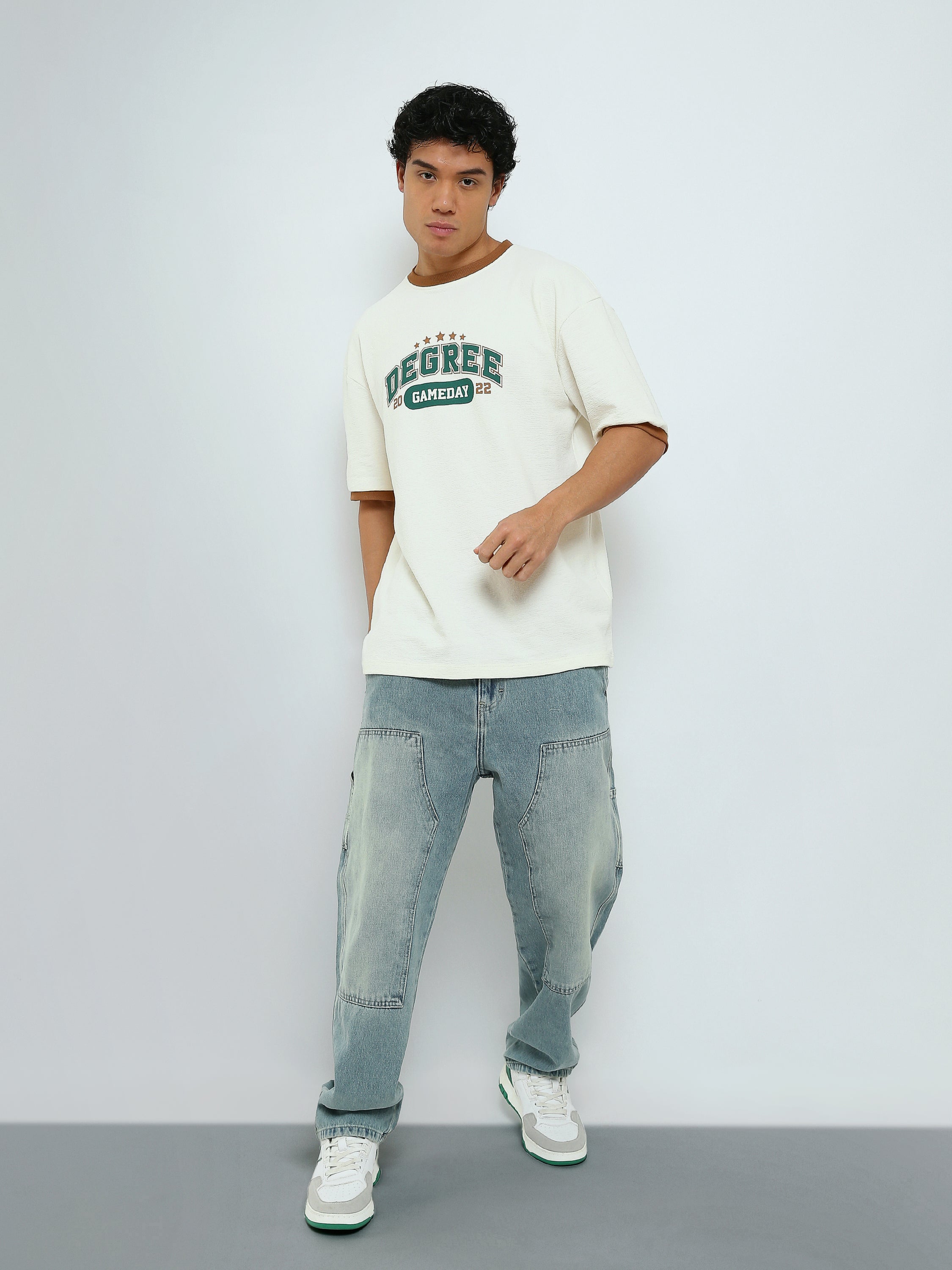 T-Shirt Homme Oversize à Imprimé College Gameday - TSH26SPR20293TM1