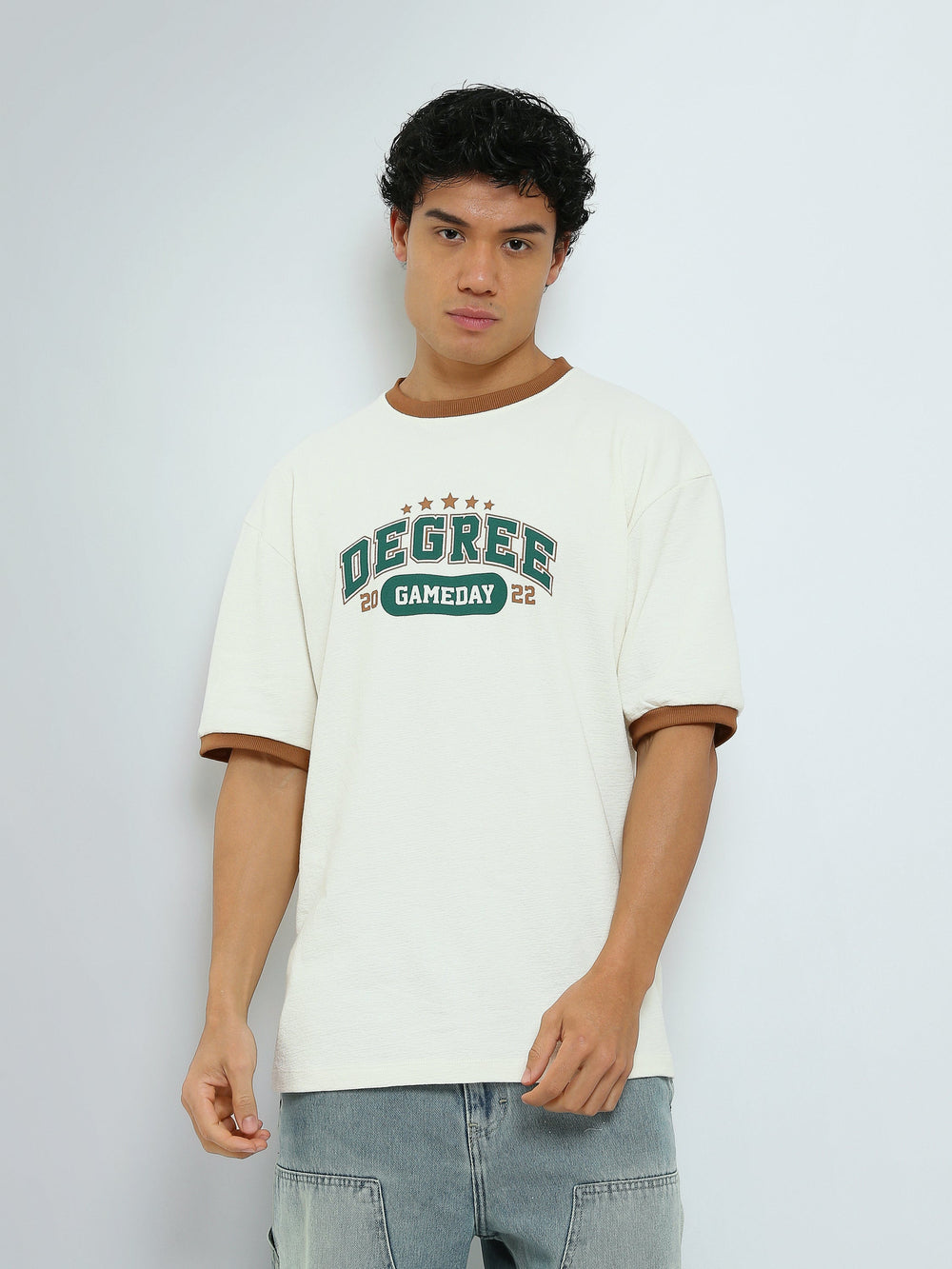 T-Shirt Homme Oversize à Imprimé College Gameday - TSH26SPR20293TM1