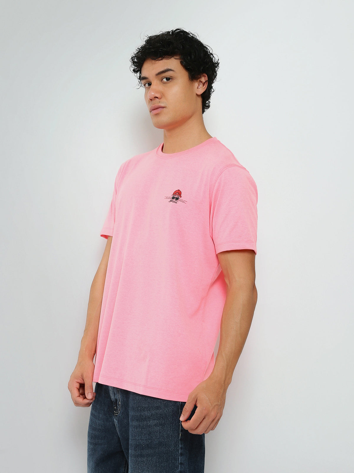 T-Shirt Garçon à Col Rond avec Petit Motif Graphique - TSH26SPRO20010TM1