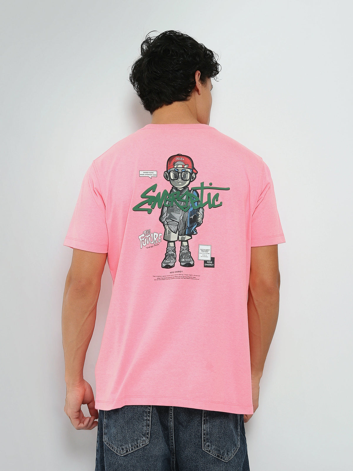 T-Shirt Garçon à Col Rond avec Petit Motif Graphique - TSH26SPRO20010TM1