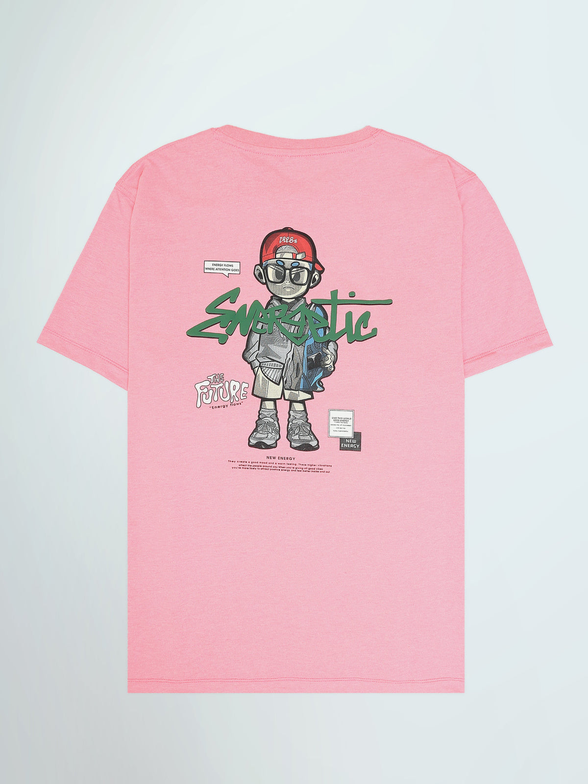 T-Shirt Garçon à Col Rond avec Petit Motif Graphique - TSH26SPRO20010TM1