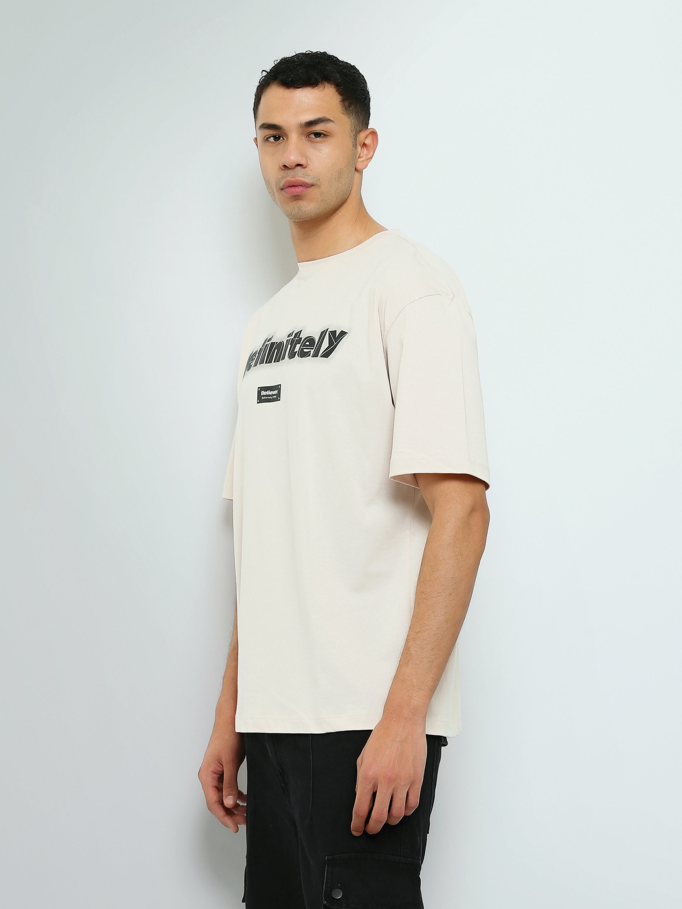 T-shirt Oversize Homme à Imprimé Definitely – Style Streetwear - TSH26SPRO20011TM1