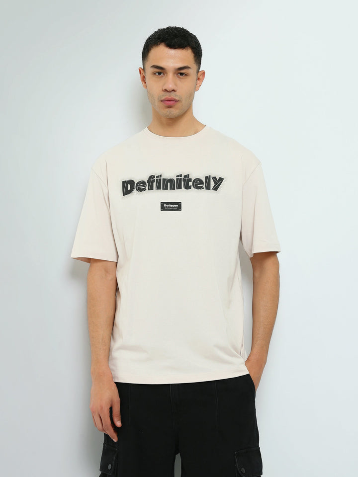 T-shirt Oversize Homme à Imprimé Definitely – Style Streetwear - TSH26SPRO20011TM1