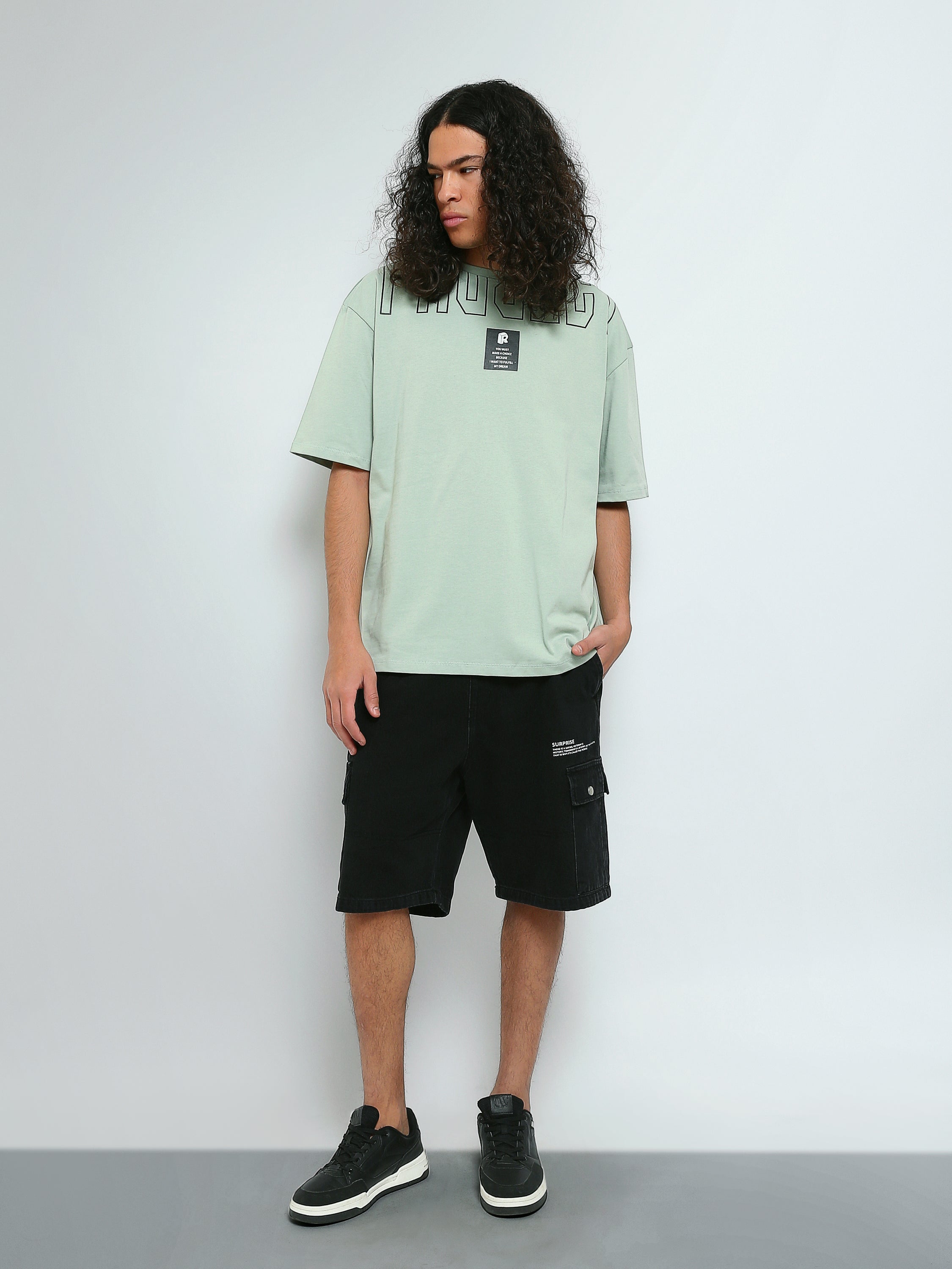 T-shirt Oversize Homme à Imprimé Graphique – Style Streetwear - TSH26SPRO20014TM1