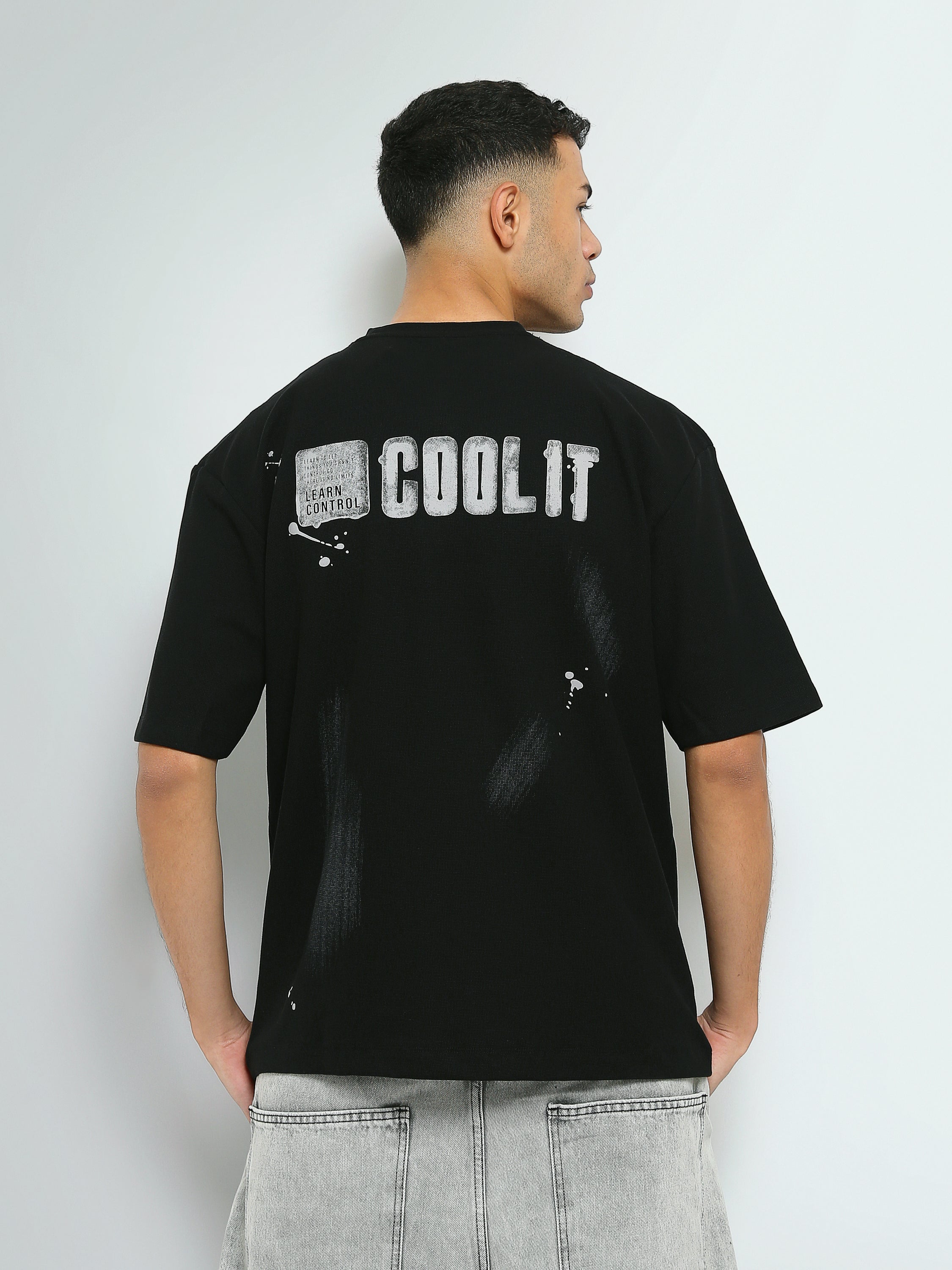 T-shirt Oversize Homme à Imprimé Effet Peinture – Streetwear - TSH26SPRO20042TM1