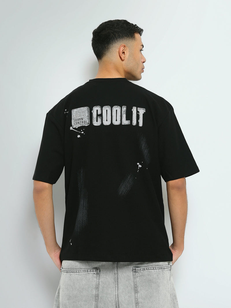 T-shirt Oversize Homme à Imprimé Effet Peinture – Streetwear - TSH26SPRO20042TM1