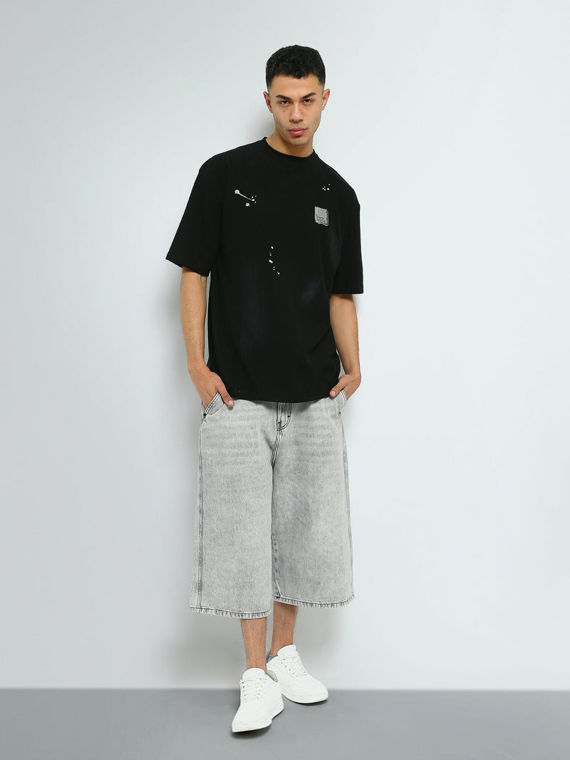 T-shirt Oversize Homme à Imprimé Effet Peinture – Streetwear - TSH26SPRO20042TM1
