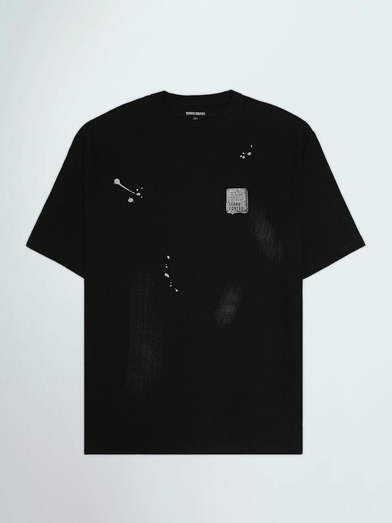 T-shirt Oversize Homme à Imprimé Effet Peinture – Streetwear - TSH26SPRO20042TM1