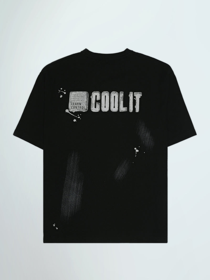 T-shirt Oversize Homme à Imprimé Effet Peinture – Streetwear - TSH26SPRO20042TM1