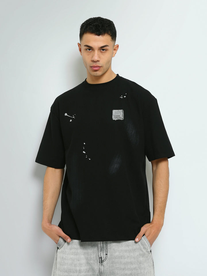 T-shirt Oversize Homme à Imprimé Effet Peinture – Streetwear - TSH26SPRO20042TM1