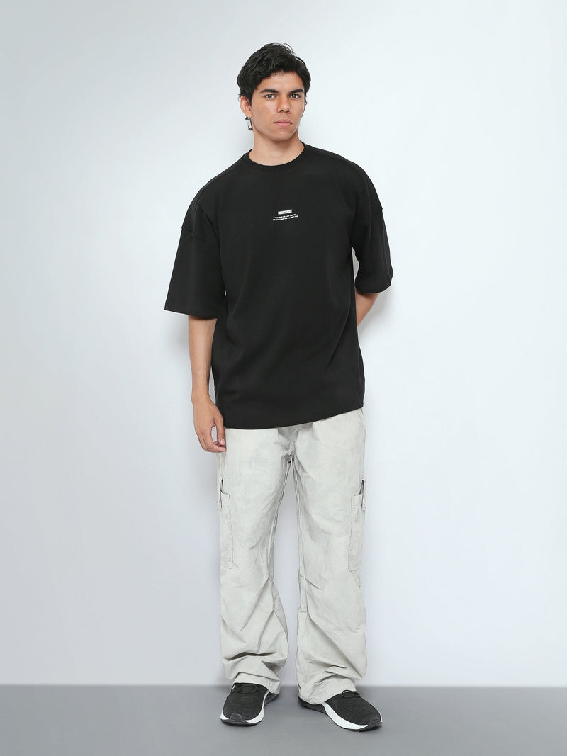 T-Shirt Oversize Homme Minimaliste à Petit Imprimé - TSH26SPRO20082TM1