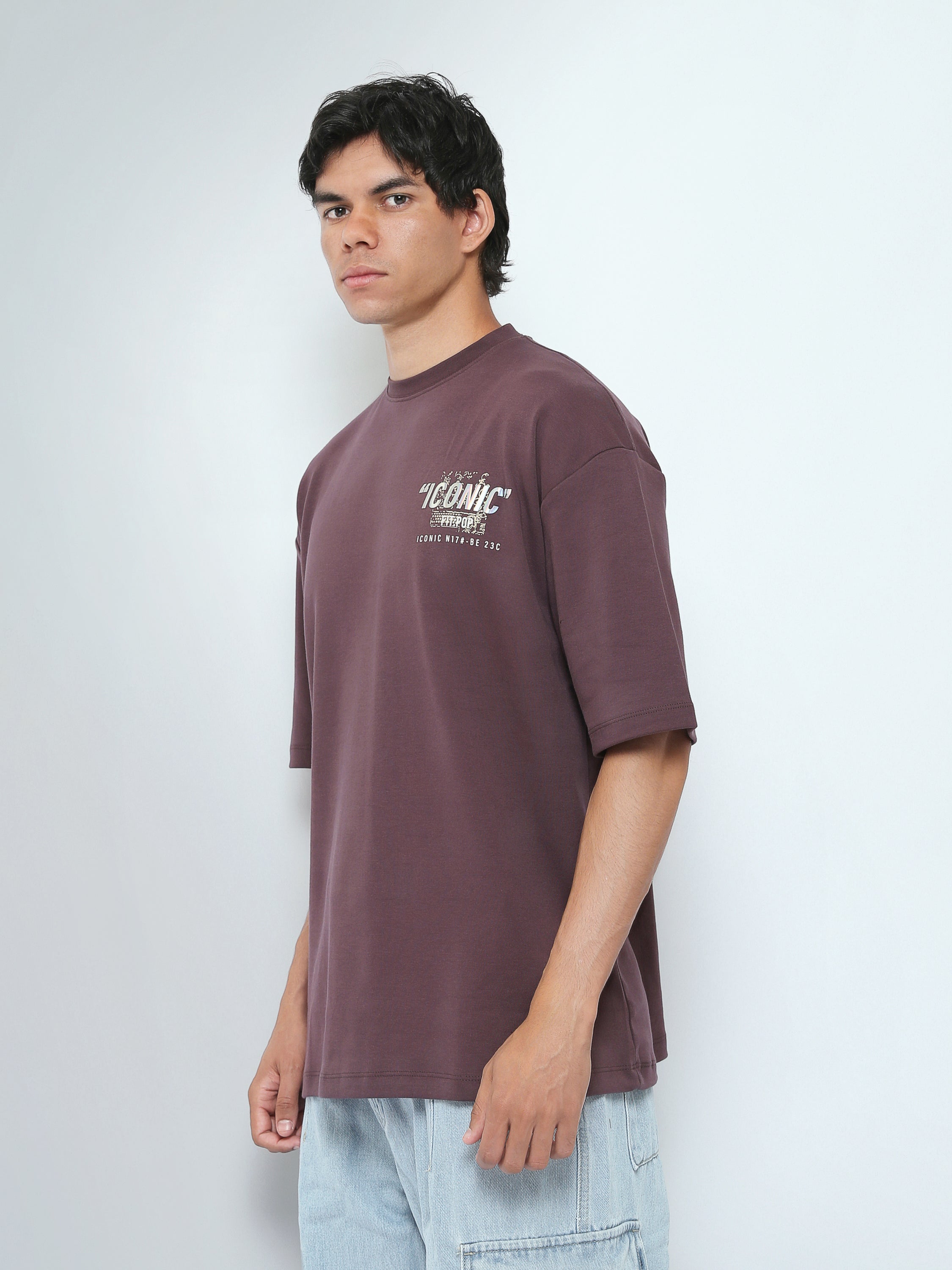 T-Shirt Homme Oversize à Imprimé Iconic – Style Streetwear - TSH26SPRO20084TM1